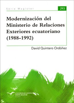 portada Modernización del Ministerio de Relaciones Exteriores ecuatoriano (1988-1992)