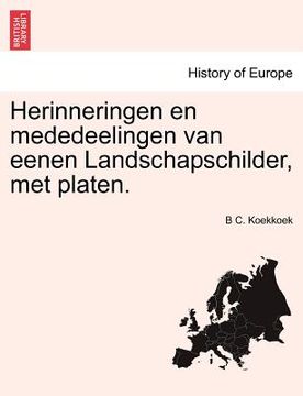 portada Herinneringen en mededeelingen van eenen Landschapschilder, met platen.