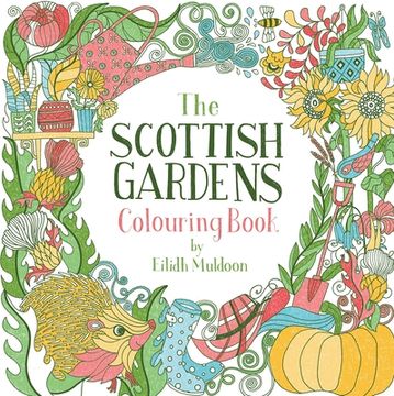 portada The Scottish Gardens Colouring Book (en Inglés)