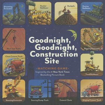 portada goodnight, goodnight, construction site matching game