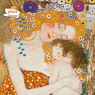 portada Adult Jigsaw Puzzle Gustav Klimt: Three Ages of Woman: 1000-Piece Jigsaw Puzzles (en Inglés)