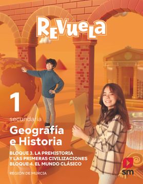 portada Geografía e Historia. 1 Secundaria. Revuela. Región de Murcia