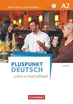 portada Pluspunkt Deutsch - Leben in Deutschland: A2: Gesamtband - Arbeitsbuch mit Audio-Cds und Lösungsbeileger (en Alemán)