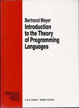 portada Introduction to the Theory of Programming Languages (Prentice-Hall International Series in Computer Science) 
