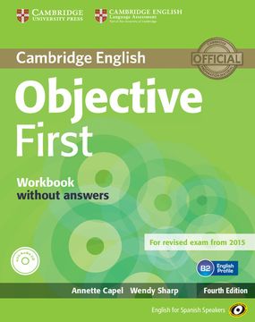 portada Objective First for Spanish Speakers Workbook Without Answers With Audio cd 4th Edition (en Inglés)