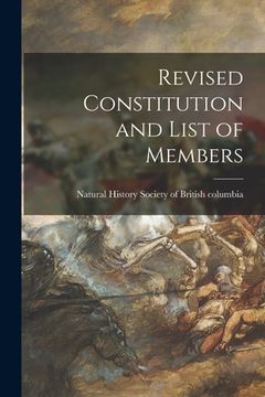 portada Revised Constitution and List of Members (en Inglés)