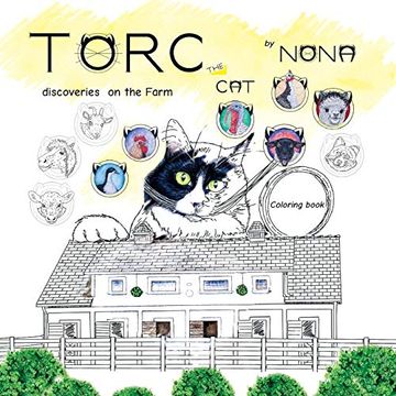 portada Torc the cat Discoveries on the Farm Coloring Book (3) (en Inglés)