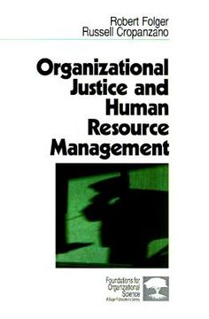 portada organizational justice and human resource management