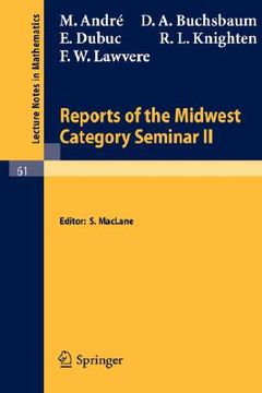 portada reports of the midwest category seminar ii (en Inglés)