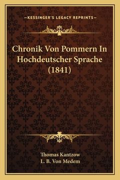 portada Chronik Von Pommern In Hochdeutscher Sprache (1841) (in German)
