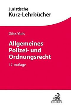 portada Allgemeines Polizei- und Ordnungsrecht: Ein Studienbuch (en Alemán)