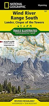 portada Wind River Range South map [Lander, Cirque of the Towers] (National Geographic Trails Illustrated Map, 727) (en Inglés)