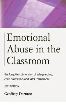 portada emotional abuse in the classroom: the forgotten dimension of safeguarding, child protection, and safer recruitment (in English)