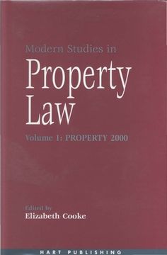 portada Modern Studies in Property Law - Volume 1