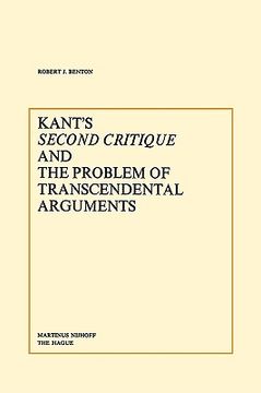 portada kant s second critique and the problem of transcendental arguments (en Inglés)