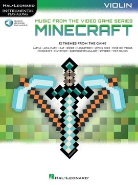 portada Minecraft - Music from the Video Game Series Violin Play-Along Book/Online Audio (en Inglés)