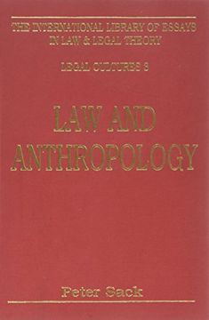 portada Law and Anthropology (International Library of Essays in law and Legal Theory) (en Inglés)