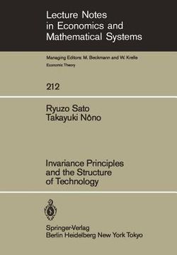 portada invariance principles and the structure of technology (in English)