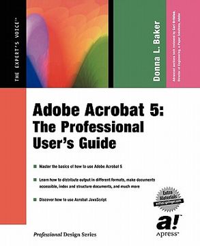 portada acrobat 5: a user guide for professionals (book with cd-rom) (en Inglés)