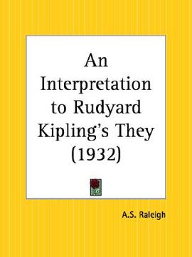 portada an interpretation to rudyard kipling's: they (en Inglés)