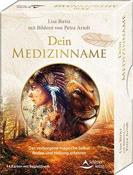 portada Dein Medizinname? Das Verborgene Magische Selbst Finden und Heilung Erfahren: - 44 Karten mit Begleitbuch (in German)