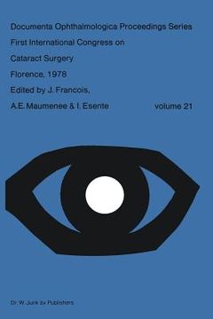portada First International Congress on Cataract Surgery Florence, 1978