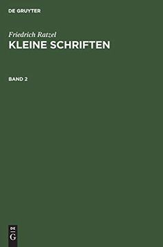 portada Friedrich Ratzel: Kleine Schriften / Friedrich Ratzel: Kleine Schriften Band 2 (in German)