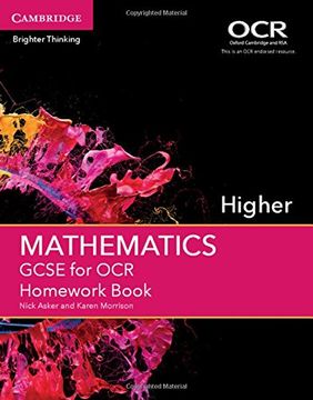 portada GCSE Mathematics for OCR Higher Homework Book (en Inglés)