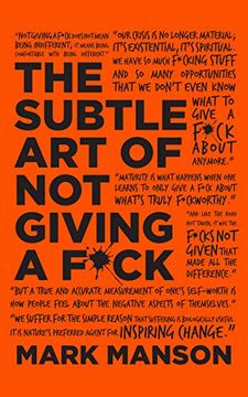 portada The Subtle art of not Giving a F*Ck. Gift Edition: A Counterintuitive Approach to Living a Good Life 