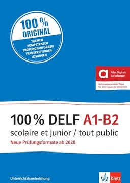 portada 100% Delf A1-B2 Scolaire et Junior (en Alemán)