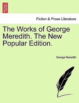 portada the works of george meredith. the new popular edition. (en Inglés)