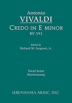 portada Credo in E minor, RV 591: Vocal Score (in Latin)
