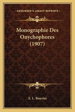 portada Monographie Des Onychophores (1907) (in French)