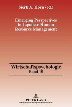 portada emerging perspectives in japanese human resource management