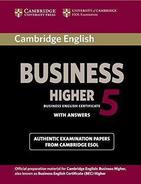 portada Cambridge English Business 5 Higher Student's Book With Answers (Bec Practice Tests) (en Inglés)