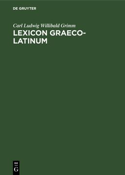 portada Lexicon Graeco-Latinum (in Latin)