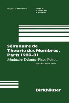 portada Séminaire de Théorie Des Nombres, Paris 1987-88 (en Inglés)