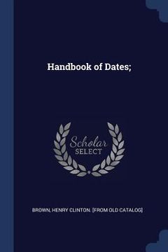 portada Handbook of Dates; (en Inglés)