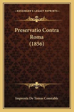 portada Preservatio Contra Roma (1856) (en Italiano)