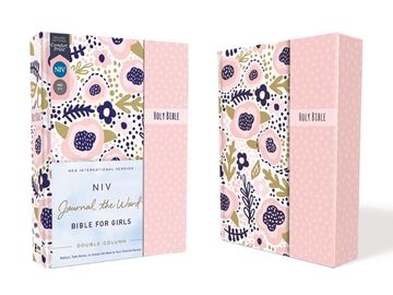portada Holy Bible: New International Version, Journal the Word Bible for Girls, Pink, Double-Column, Reflect, Journal, or Create art Next to Your Favorite. Or Create art Next to Your Favorite Verses 