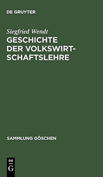 portada Geschichte der Volkswirtschaftslehre (en Alemán)
