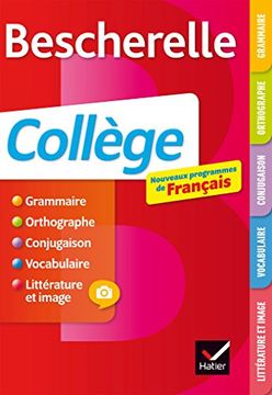 portada Bescherelle Français Collège: Nouveaux Programmes 6e, 5e, 4e, 3e (en Francés)