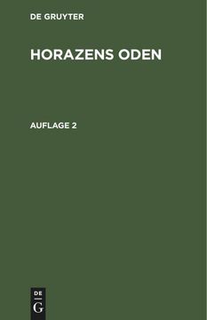 portada Horazens Oden (en Alemán)