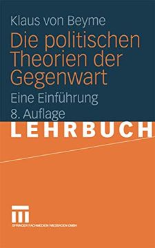 portada Die Politischen Theorien der Gegenwart: Eine Einführung (en Alemán)