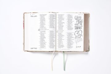 Nbla, Biblia Edición Artística Ilustrada, Leathersoft, Multicolor/Crema, Palabras de Jesús en Rojo