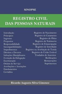 portada Sinopse de Registro Civil das Pessoas Naturais