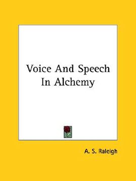 portada voice and speech in alchemy (in English)
