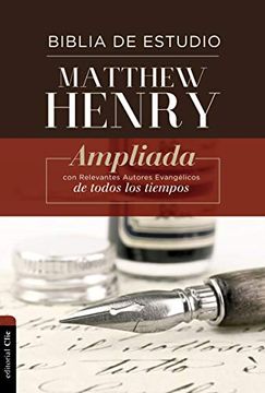 portada Biblia de Estudio Matthew Henry - Hardcover con Ndice