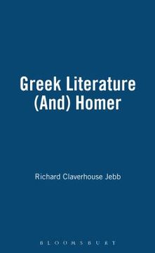 portada greek literature (and) homer (en Inglés)