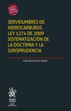 portada Servidumbres de Hidrocarburos ley 1274 de 2009 (in Spanish)